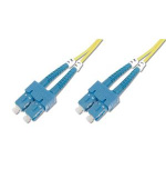 Digitus Fiber Optic Patch Cord, SC to SC OS2, Singlemode 09/125 µ, Duplex, Length 5m
