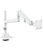 Digitus držák na jeden monitor, 57", 27 kg plynová pružina, VESA: 75x75, 100x100, Bílá