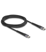 Delock Kabel USB 2.0 ze zástrčky USB Type-C™ na zástrčku, s prodlouženou ochranou proti ohybu, 60 W 2 m