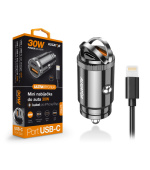 Aligator mini nabíječka do auta Power Delivery 30W,USB-C + USB-A, USB-C kabel pro iPhone/iPad