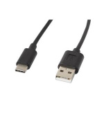 LANBERG USB-C (M) na USB-A (M) 2.0 kabel 1,8m, černý