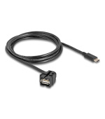 Delock Keystone modul USB 2.0 A samice > USB Type-C™ samec 250° s kabelem 1,5 m