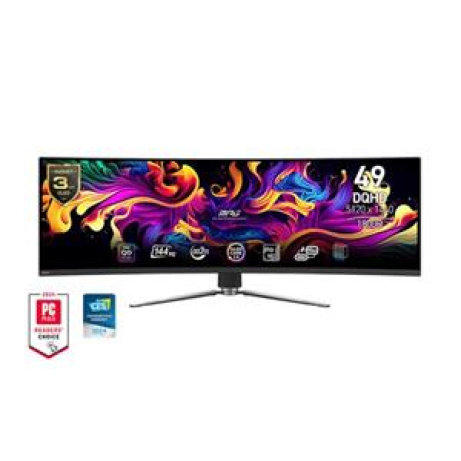 MSI MPG 491CQP QD-OLED Gaming monitor 49" QD-OLED zakřivený/5120x1440(DQHD)/144Hz/0,03ms/HDMI/DP/USB-A,B,C/výšk.nast.