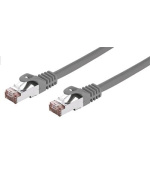 Kabel C-TECH patchcord Cat6, FTP, šedý, 5m