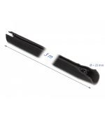 Delock Neoprenové kabelové pouzdro, ohebné, se zipem, 3 m x 100 mm, černé
