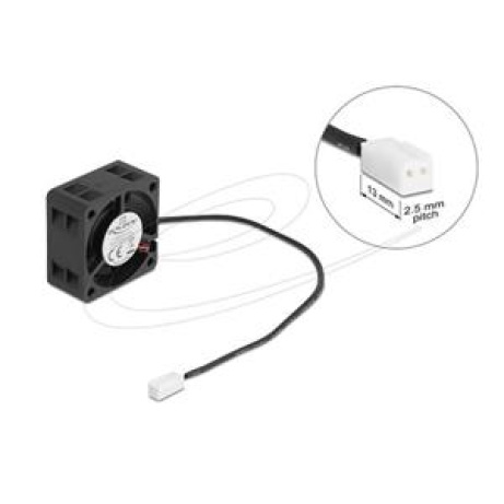 Delock Axiální ventilátor: 5 V DC, 40 x 40 x 20 mm, černý