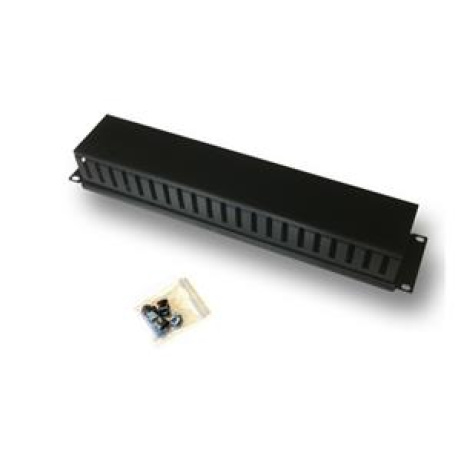 DATACOM 19" vyvazovací panel 2U jednostranná plastová lišta, černý