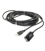 PremiumCord USB 2.0 repeater a prodlužovací kabel A/M-A/F 5m
