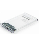 GEMBIRD EE2-U3S9-6 Box pro HDD/SSD 2,5" SATA – USB 3.0, 9,5 mm, průhledný plast