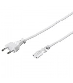 PremiumCord Kabel síťový 230V k magnetofonu 3m, bílý