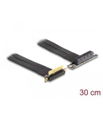 Delock Riser karta PCI Express, ze zástrčky x4 90° pravoúhlý na slot x4 90° pravoúhlý, s kabelem, délka 30 cm