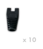 DATACOM Návlek pro plug RJ45 s výřezem černý  (10ks)