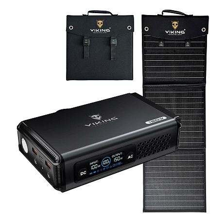 Set bateriový generátor Viking VALI150 a solární panel Viking L60 PD