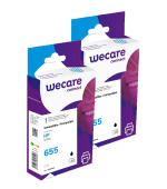 WECARE ARMOR sada ink pro HP CZ109AE 2x19ml,černá