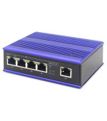 DIGITUS Professional Industrial 4-Port Fast Ethernet PoE Switch + 1 uplink port