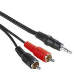 PremiumCord Kabel Jack 3.5mm-2xCINCH M/M 3m
