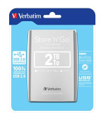 VERBATIM Store´n´ Go 2,5" 2TB USB 3.0 stříbrný
