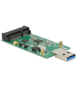 Delock konvertor USB 3.0 A samec > mSATA full size
