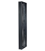 Valueline, Vertical Cable Manager for 2 & 4 Post Racks, 84"H X 6"W, Double-Sided with Doors