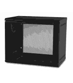 APC NetShelter 9U Wallmount Rack Cabinet Single Hinged Switch Depth