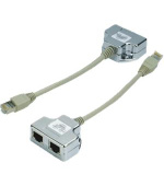 DATACOM "Y" adaptér STP CAT5E PC / PC+PC
