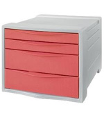NOBO Zásuvkový box Esselte Colour'Breeze, korálová