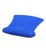 Delock Ergonomická podložka pod myš s opěrkou zápěstí modrý 255 x 207 mm