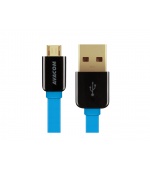 Kabel AVACOM MIC-40B USB - Micro USB, 40cm, modrá