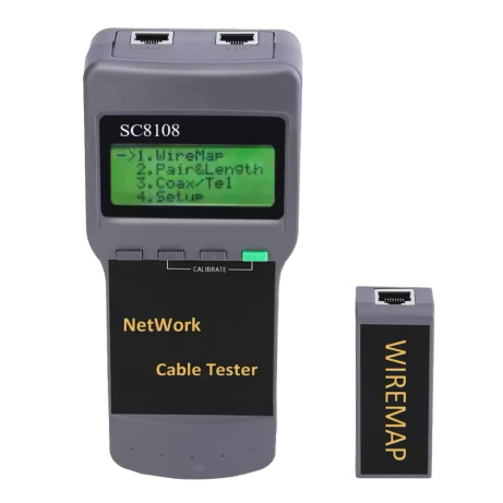 W-Star Síťový multifunkční UTP kabel tester RJ45 WSSC8108