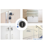 Navilock Válcový pákový zámek pro vybavení skříňek s kombinačním kódem - 16 x 19 mm / 0-(-90)