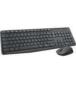 Logitech klávesnice s myší Wireless Combo MK235, CZ/SK, černá