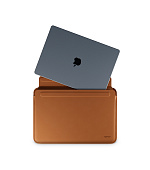 Epico Leather Sleeve MacBook Pro 13,3"/Air 13,6" - hnědá