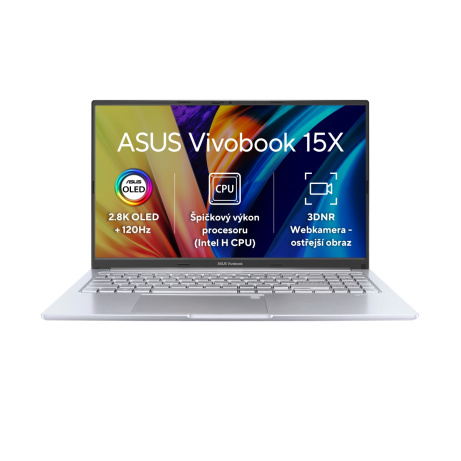 ASUS Vivobook 15X OLED/X1503/i5-12500H/15,6"/2880x1620/8GB/512GB SSD/UHD/W11H/Silver/2R
