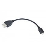 Kabel USB AF/micro BM,OTG,15cm pro tab. a tel.