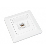 Zásuvka Solarix CAT6 STP 1 x RJ45 pod omítku bílá