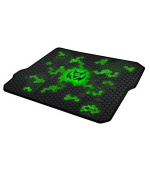 C-TECH Herní podložka pod myš ANTHEA CYBER GREEN, 320x270x4mm, obšité okraje