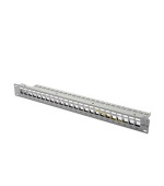 Digitus Modular Patch Panel, stíněný 24 portů, blank, 1U, montáž do stojanu, šedá RAL 7035