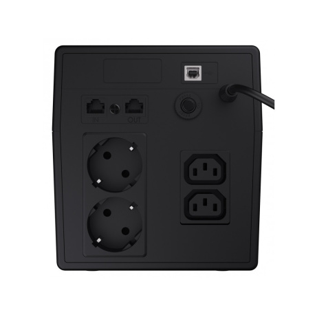 Green Cell Nepřerušitelný zdroj napájení UPS 1000VA 600W s LCD displejem | VERZE EU | 2x Schuko 2x IEC zásuvky