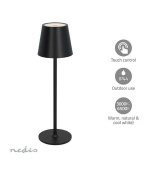 Nedis LTOUT05BK - LED stolní lampa| LED | 1.8 W | 150 lm | 3000 - 6000 K | Černá