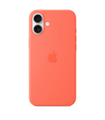 iPhone 16 Plus Silicone Case with MS - Tangerine