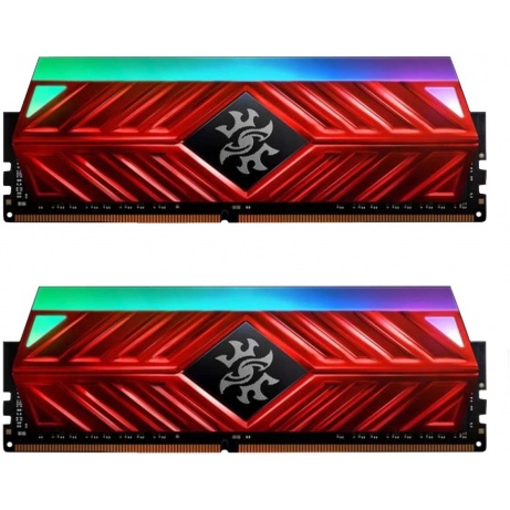 Adata XPG D41/DDR4/16GB/3200MHz/CL16/2x8GB/RGB/Red