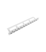 PATCH PANEL 24 PORTŮ 1U STŘÍDAVÝ S ORGANIZÉREM PRO MODULY KEYSTONE ŠEDÝ LANBERG