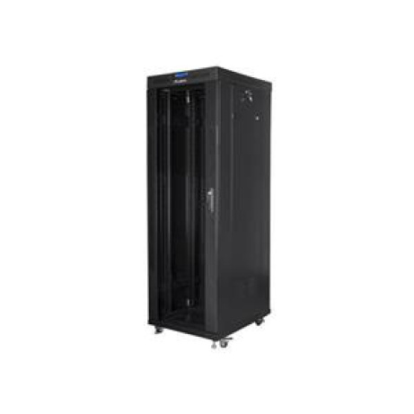 LANBERG Volně stojící skříň 19" 37U/600x800 (v rozloženém stavu) skleněné dveře LCD černá (RAL9004)