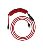HyperX USB-C spirálový kabel červeno-černý
