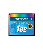 Transcend 1GB CF Card (80X)  compact flash memory card