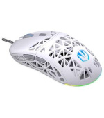 Endorfy LIV Myš, herní, drátová, optická, až 12000DPI, senzor PAW3311, 6 tlačítek, Kailh GM 4.0, ARGB podsvícení, bílá