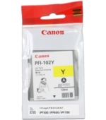 CANON INK PFI-102 YELLOW  iPF-500, 600, 700