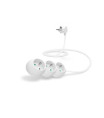 CONNECT IT prodlužovací kabel 230 V, 3 zásuvky, 1,5 m, bez vypínače (bílý)