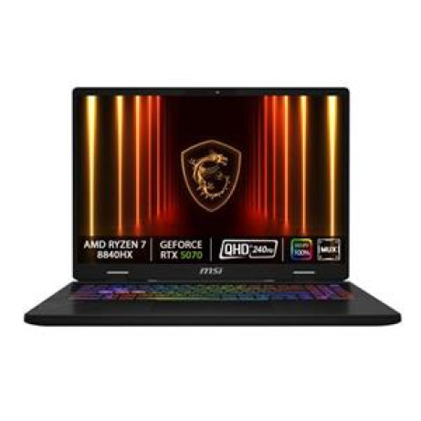 MSI Crosshair A16 HX D8WGKG-021CZ/Ryzen 7 8840HX/32GB/1TB/RTX 5070, 8GB/16" QHD+240Hz/Win11 Home