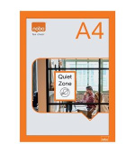 Nobo samodržící oboustranný magnetický rám na plakáty, A4, oranžový, 2 ks